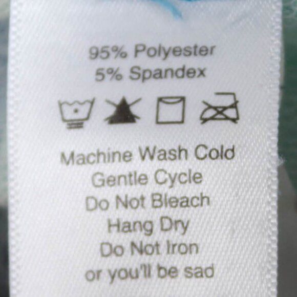 LuLaRoe Lightweight Striped Blue and Green Shorts - 2XL - Pockets - Picture 5 of 7